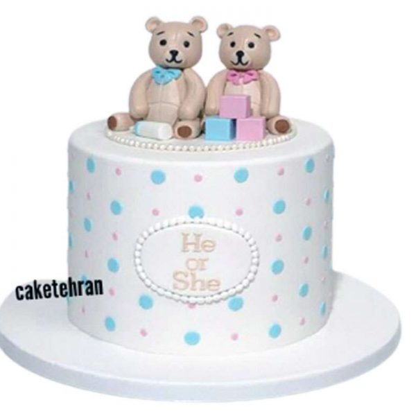 کیک خرس دو قلو کیک تهران