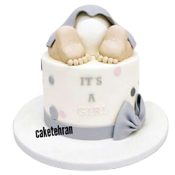 کیک فوندانت نوزادی