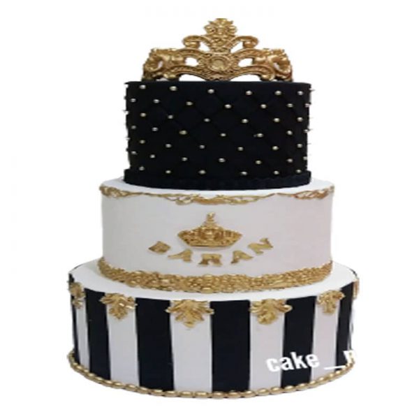 کیک عروسی پرنسس طلایی کیک تهران