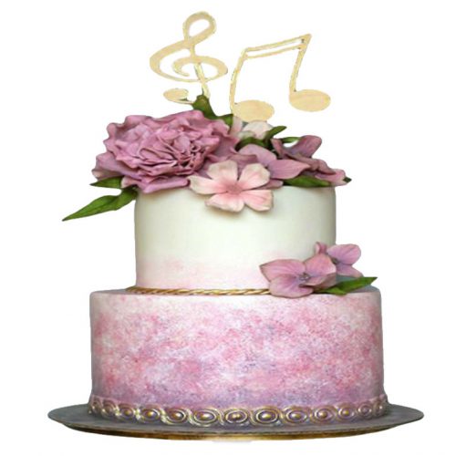 کیک عروسی گل پیونی کیک تهران