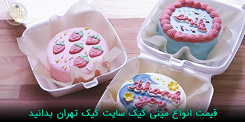 قیمت انواع مینی کیک سایت کیک تهران 