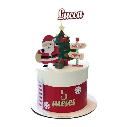 کیک بابانوئل و درخت هدایا کیک تهران